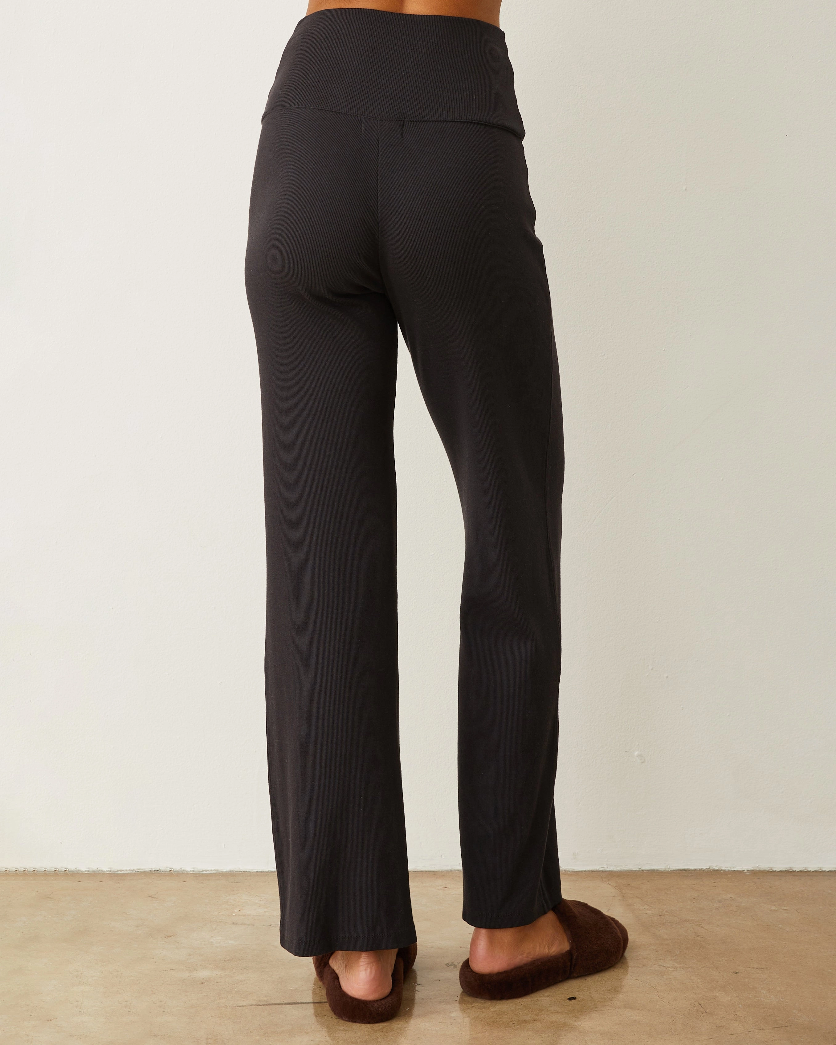 Supimaluxe Rib Flare Pant Relaxed Fashion