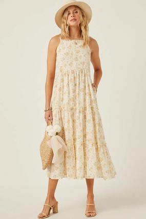 Comfortable fit for outings Sharp Finish Textured Lace Detail Strappy Back Dress