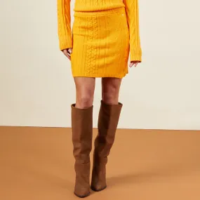 Sweater Mini Skirt Polished Fit