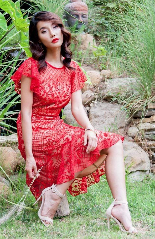 Sweet Style Churchill Dress - Ruby Dutchess