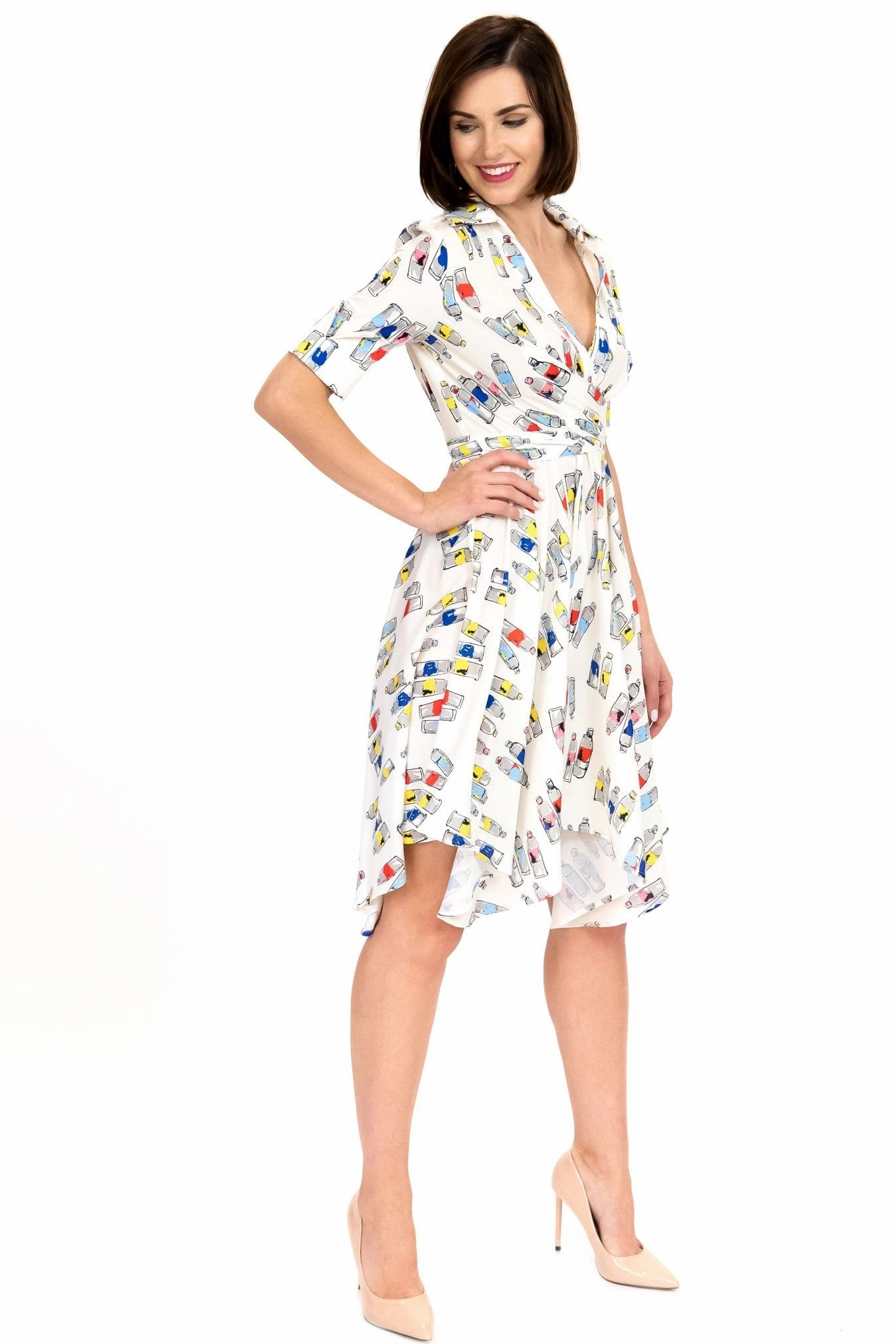 Swirl Print Sophia Dress - Art Supply