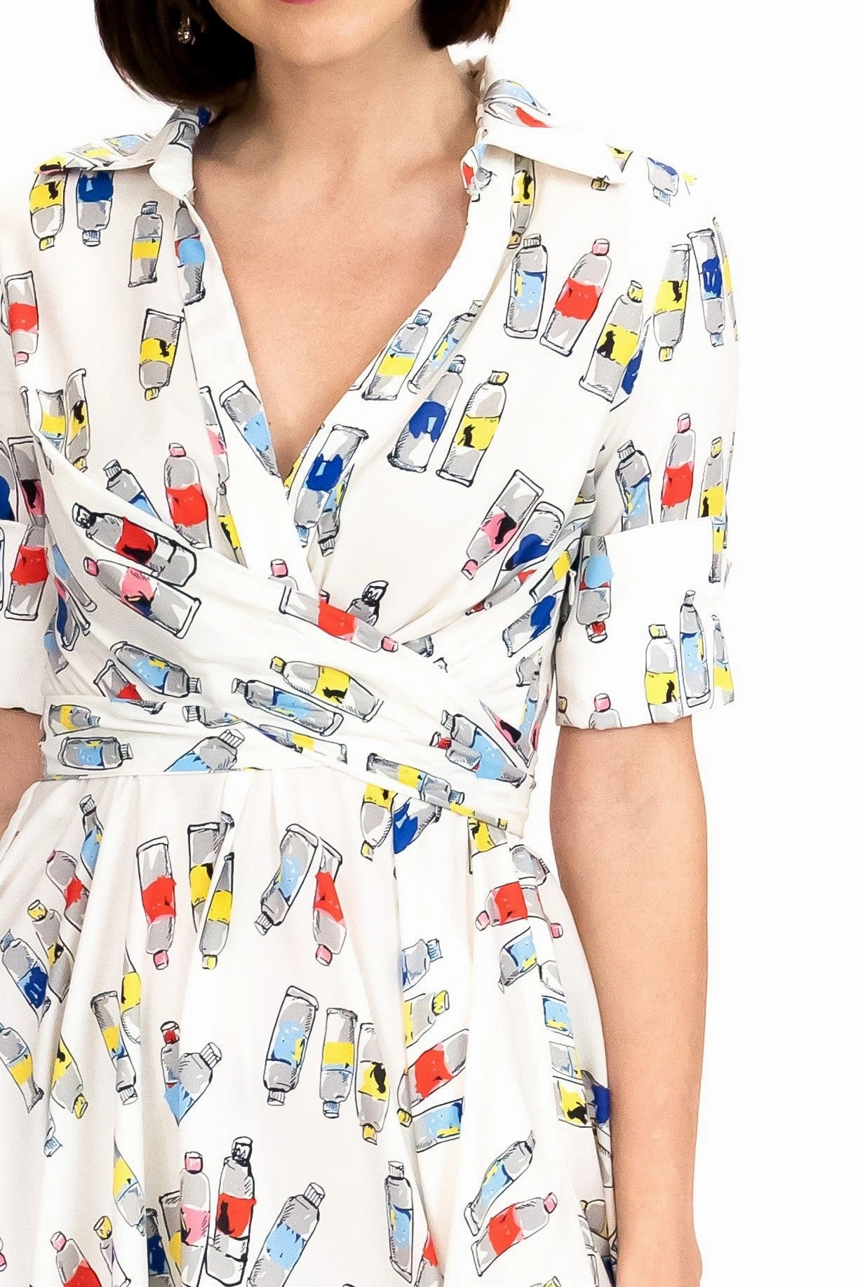 Swirl Print Sophia Dress - Art Supply