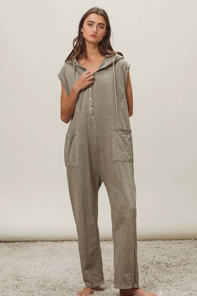 IB1378-01 | FRENCH TERRY JUMPSUIT Cozy Stretch