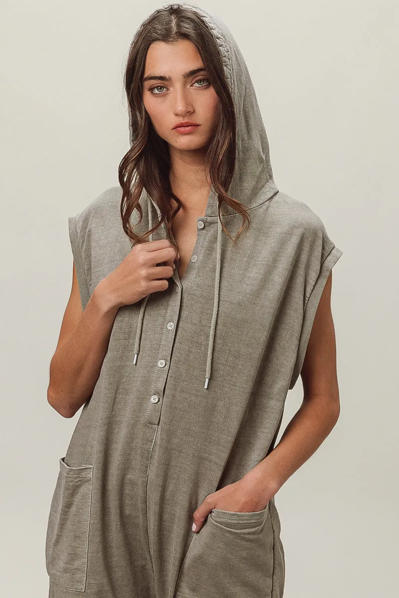 Basic Utility IB1378-01 | FRENCH TERRY JUMPSUIT