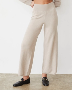 Cashmere Crop Pant Tapered Look Relaxed Style