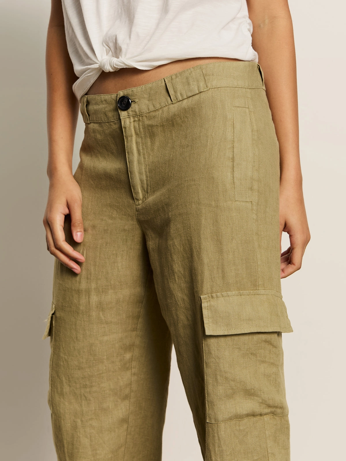 Take Over Linen Jogger Standard Rise Pant Bamboo Relaxed Waist