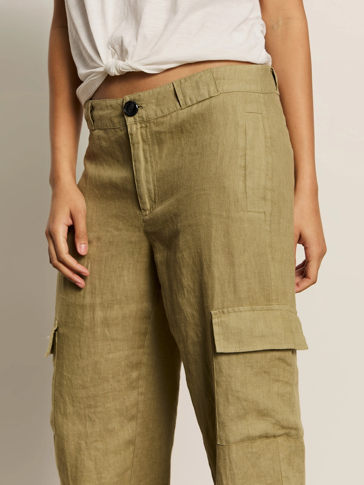 Take Over Linen Jogger Standard Rise Pant Bamboo Relaxed Waist