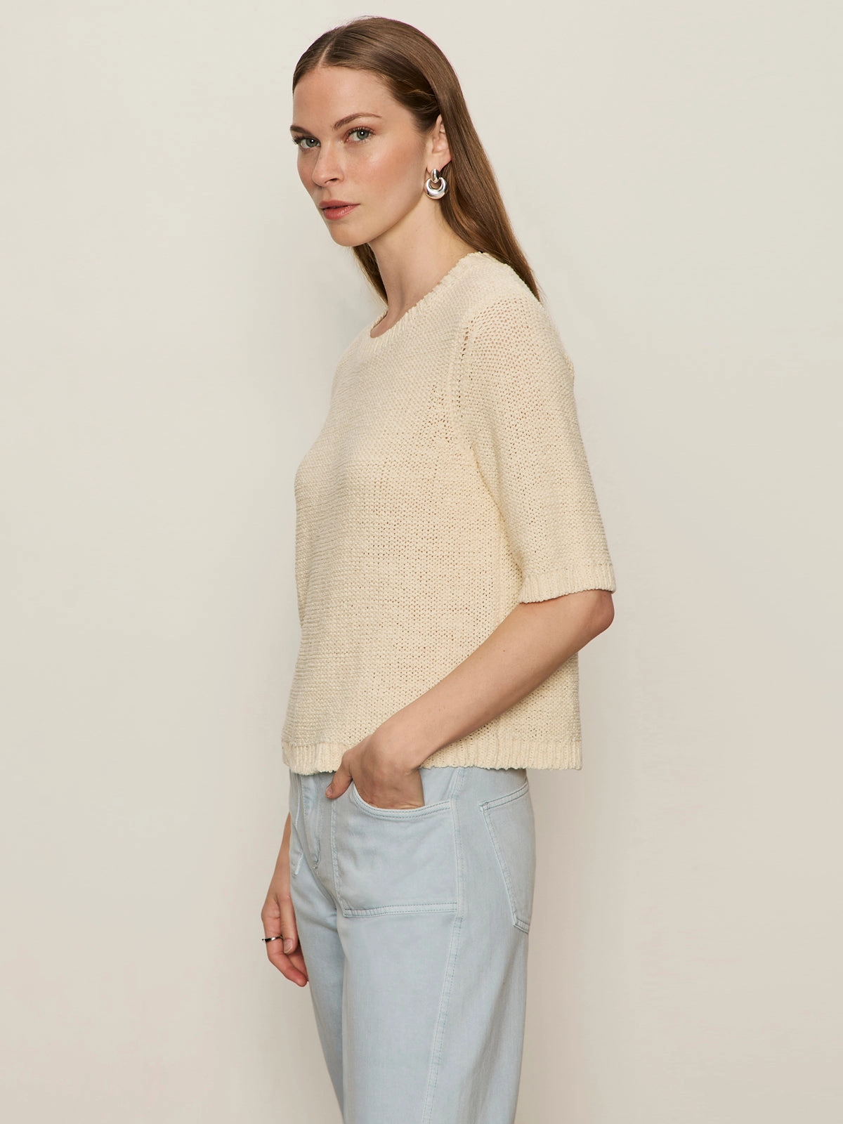 Tape Yarn Tee Macrame Tailored Comfort