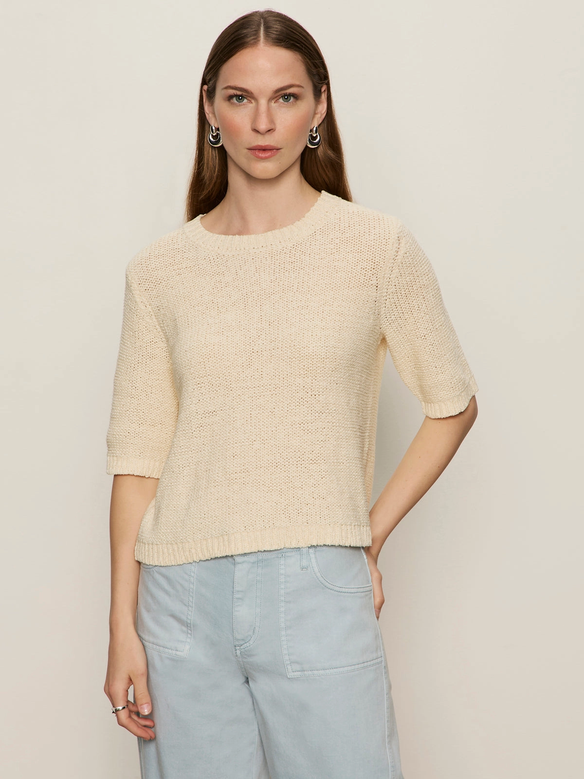 Tape Yarn Tee Macrame Tailored Comfort