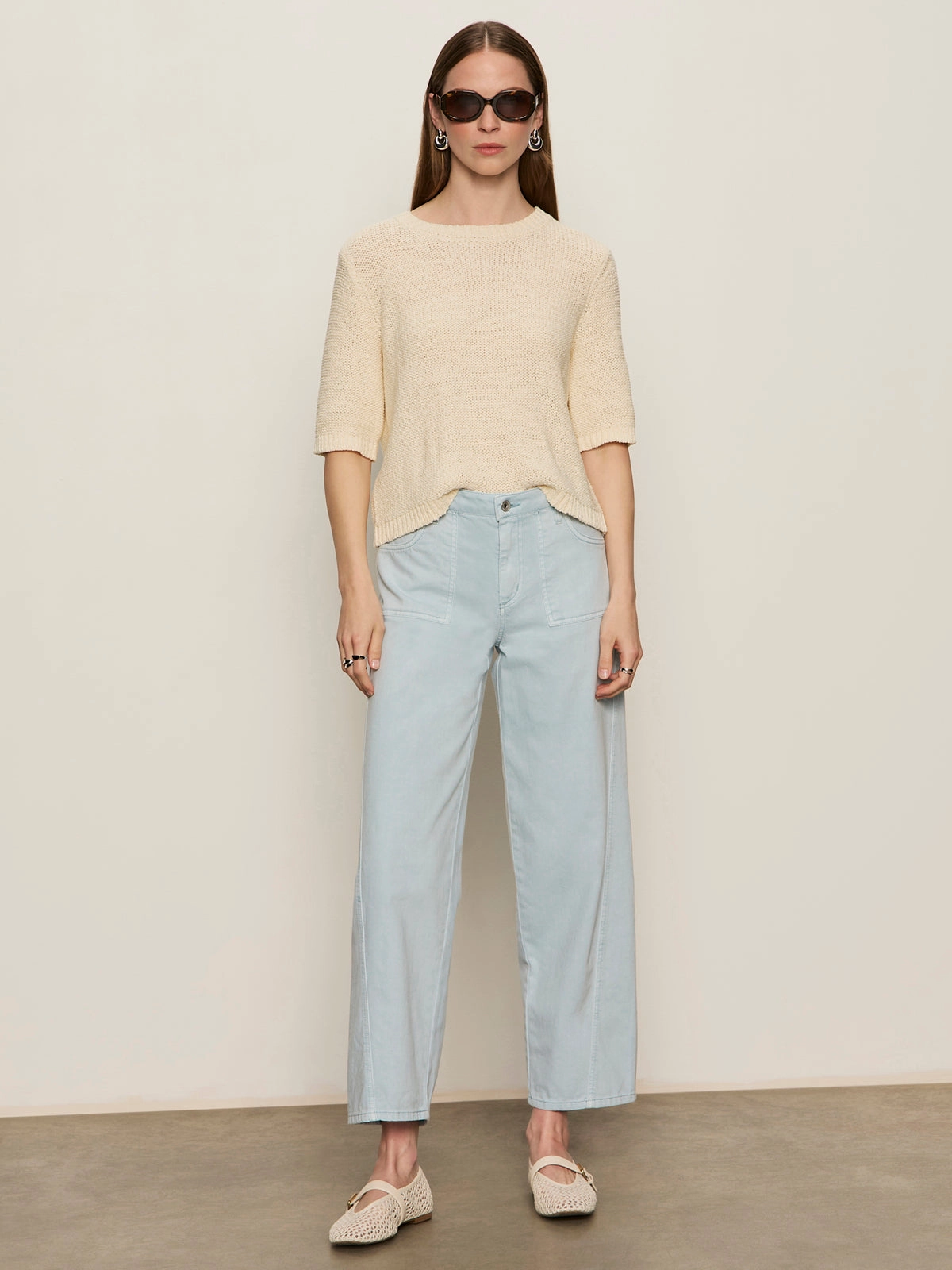 Tape Yarn Tee Macrame Tailored Comfort