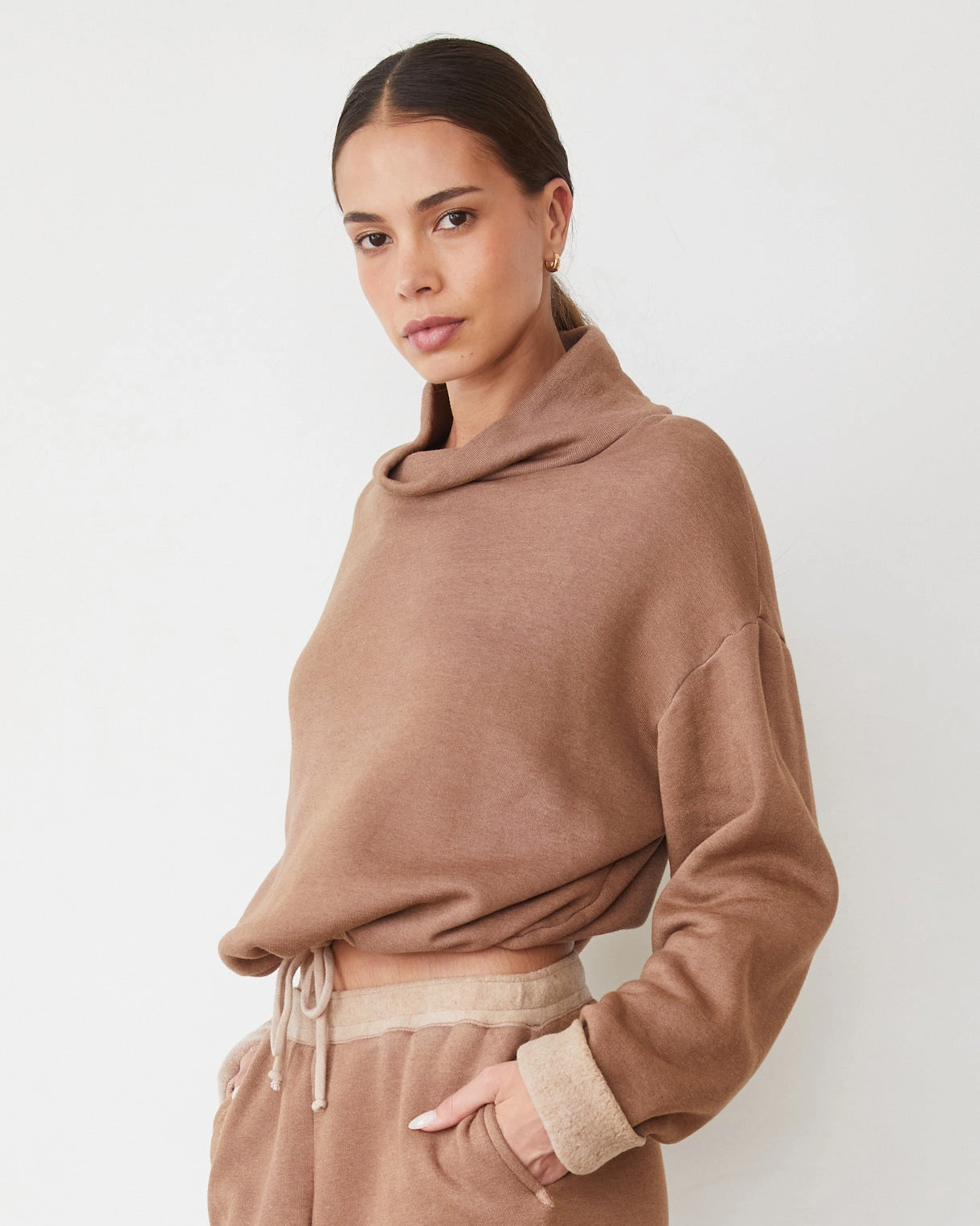 Teddy Fleece Funnel Pullover Daily Essential