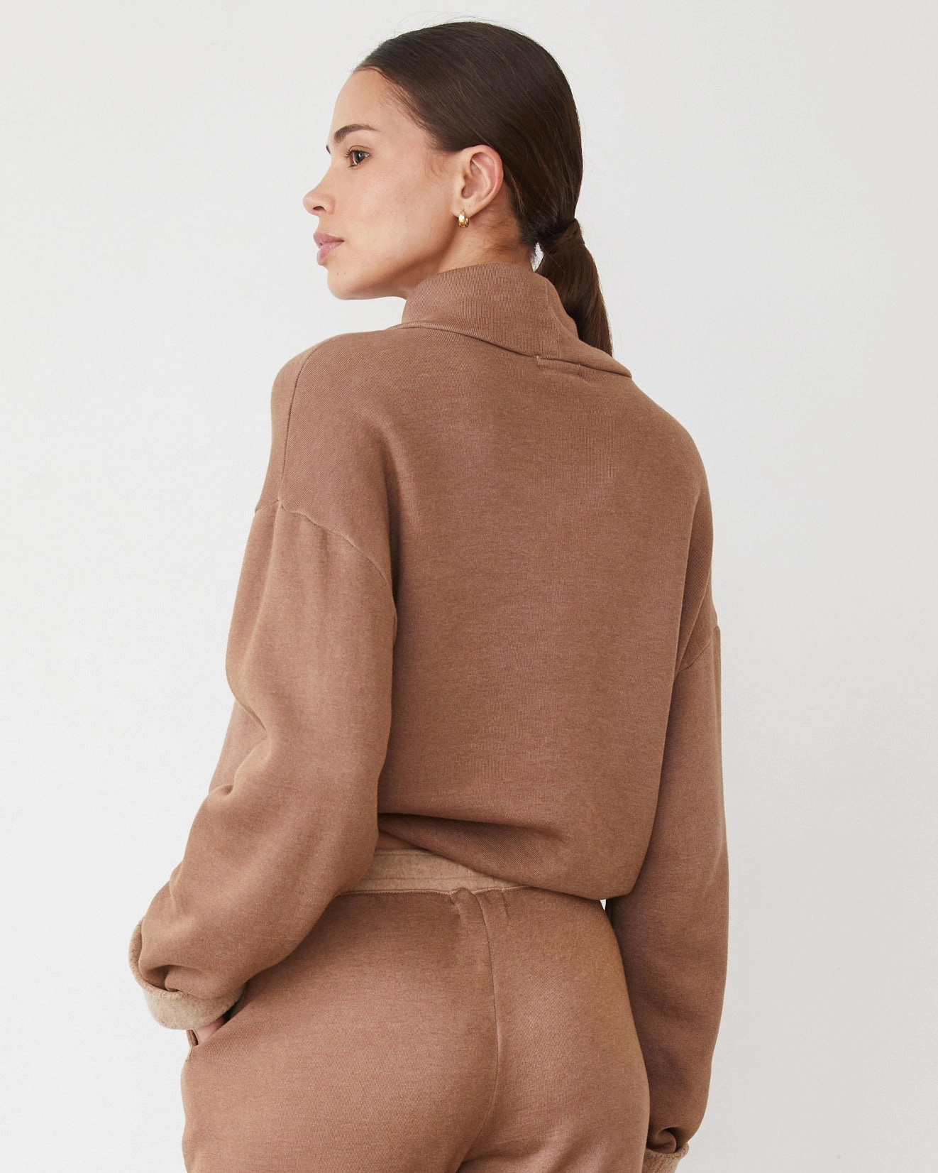 Teddy Fleece Funnel Pullover Daily Essential