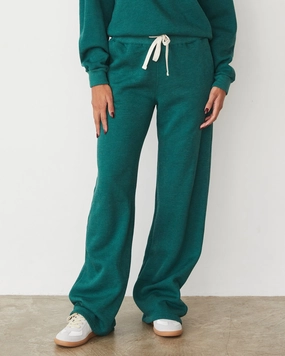 Contrast Trim Teddy Fleece Oversized Straight Leg Sweat
