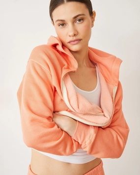 Classic sporty pullover Teddy Fleece Relaxed Zip Up Hoody