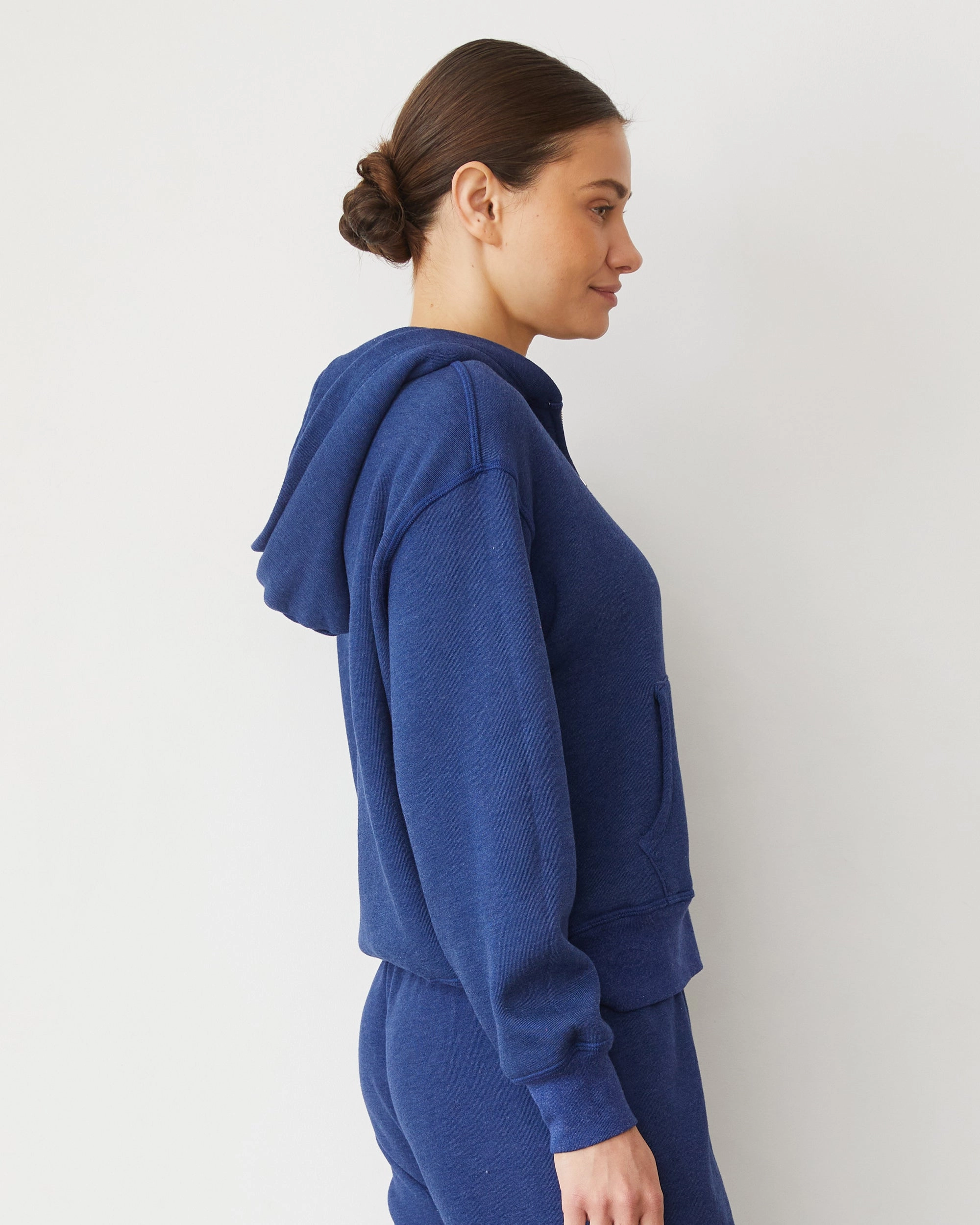 Teddy Fleece Relaxed Zip Up Hoody Unique Quality