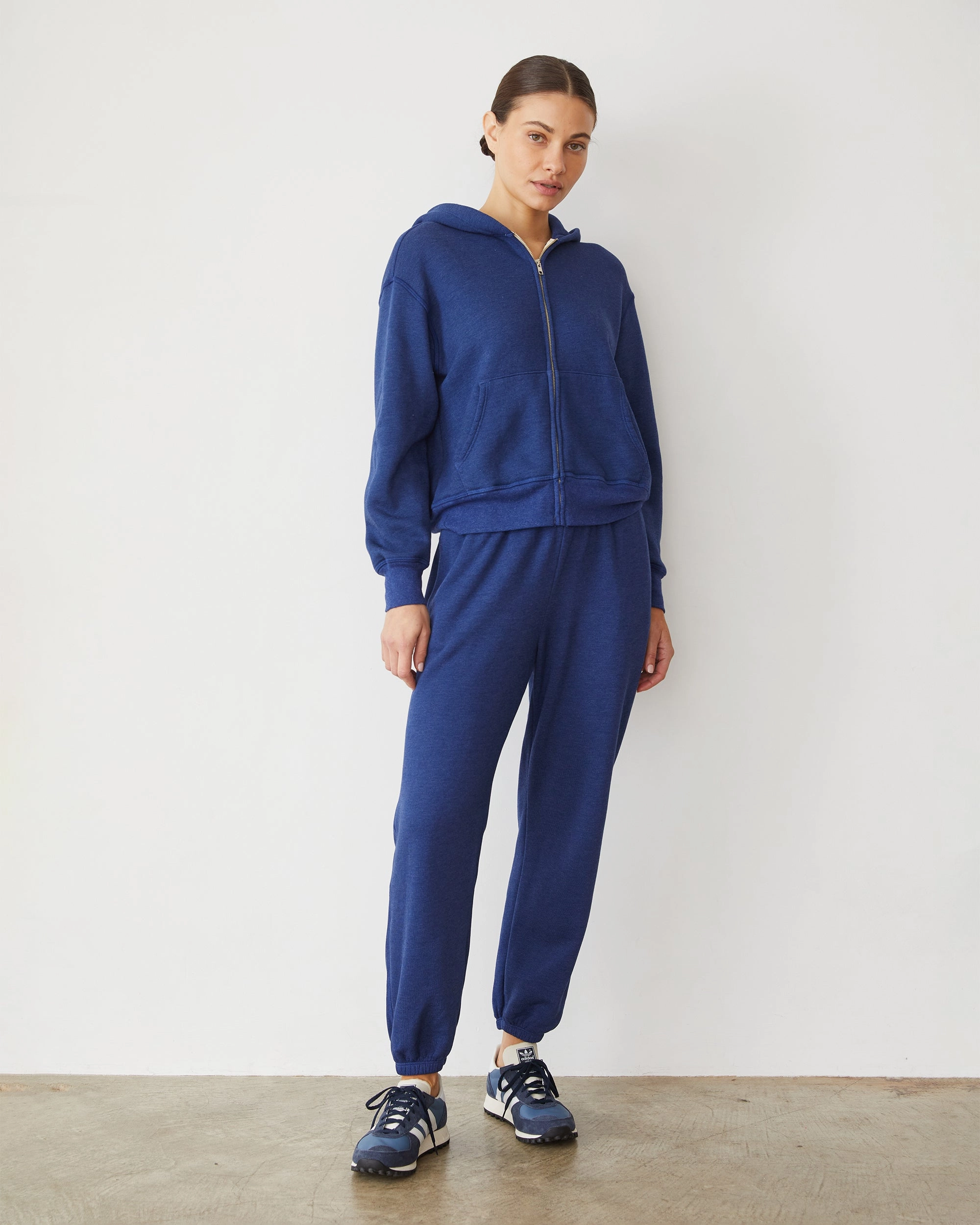 Teddy Fleece Relaxed Zip Up Hoody Unique Quality