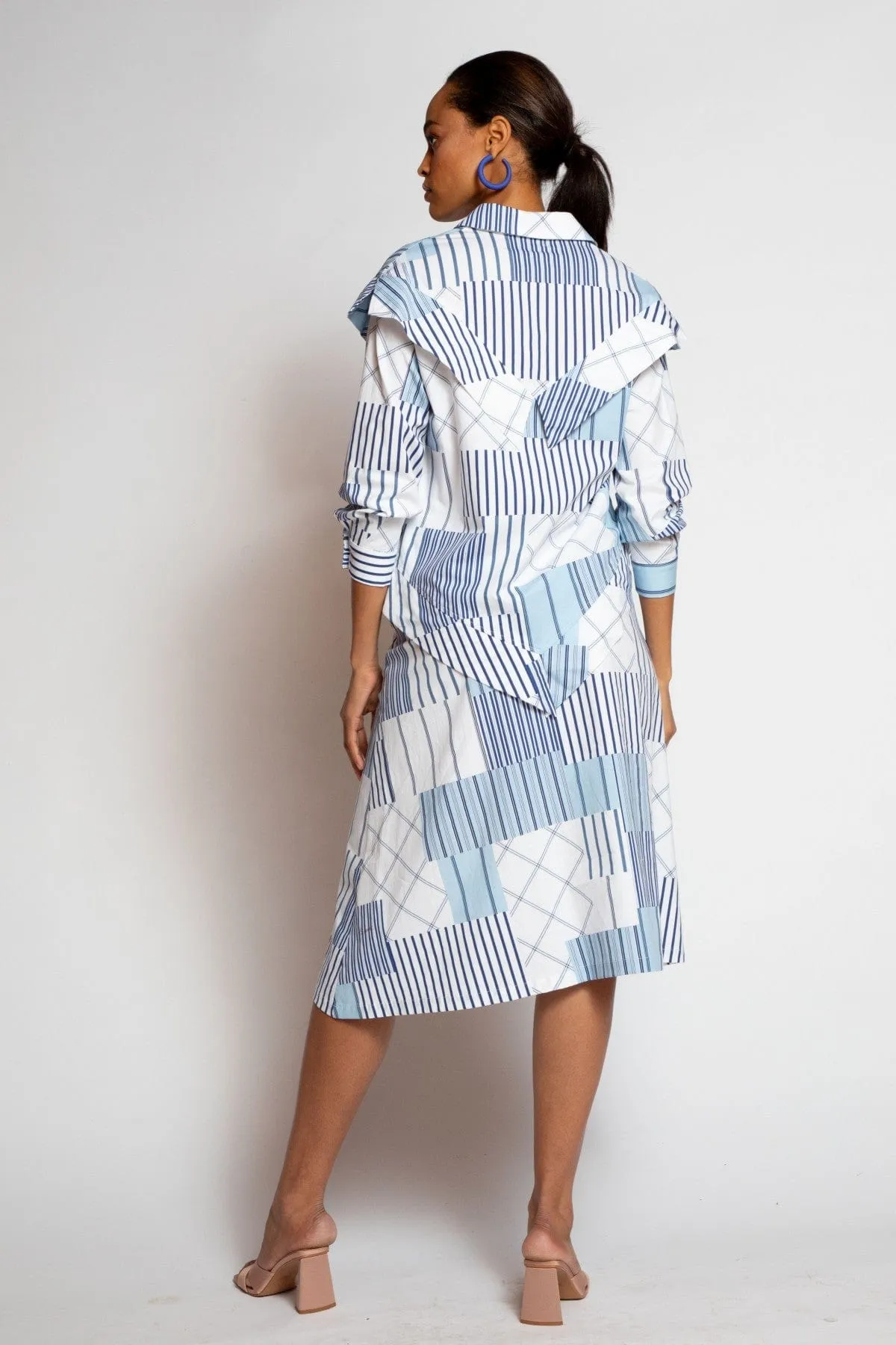 Telma Skirt - Regatta Stripe Fresh Detail