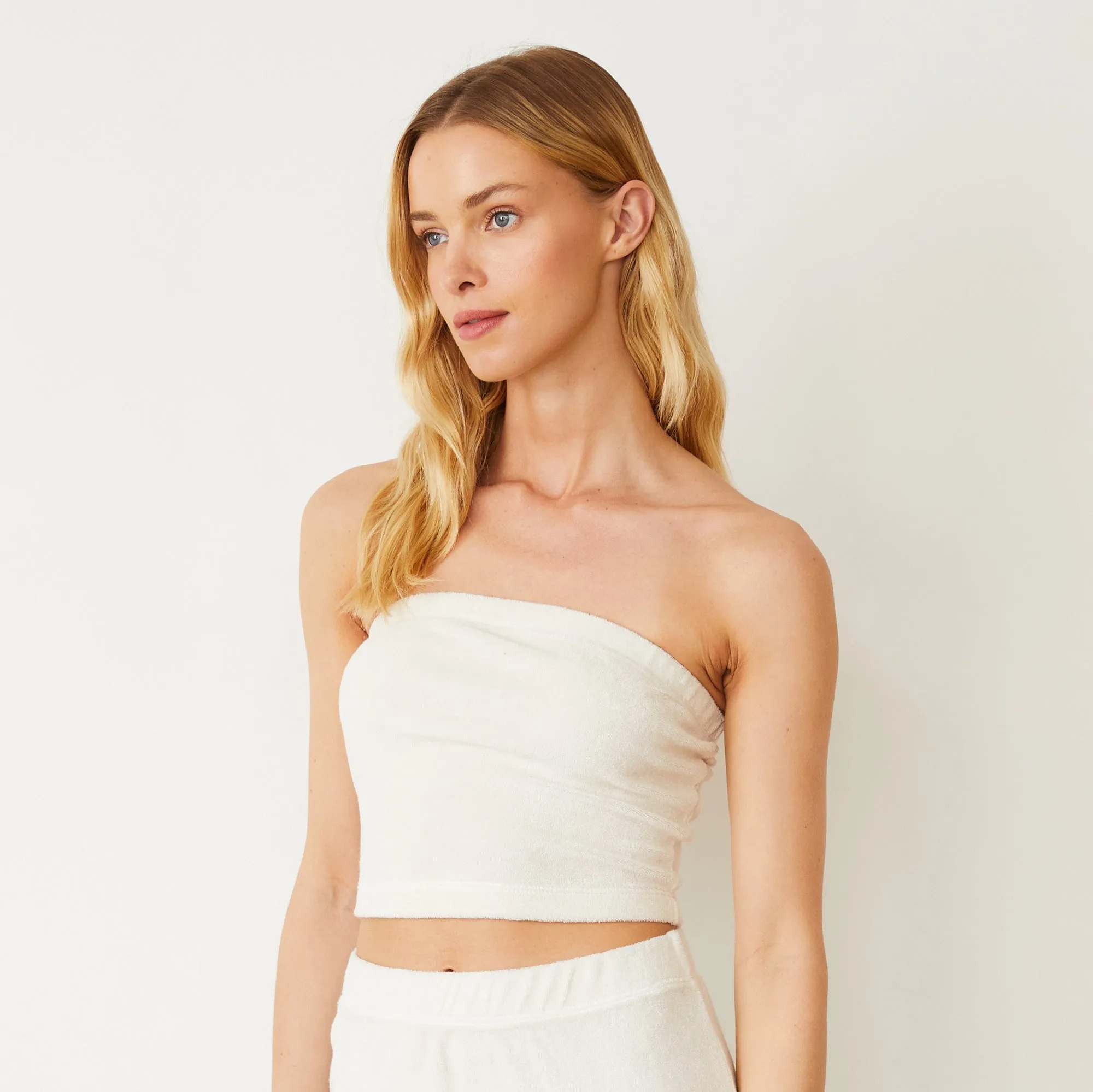 Terry Cloth Tube Top Smooth Style