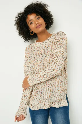 City Ready Style Lightweight Layer Textured Confetti Knit Sweater