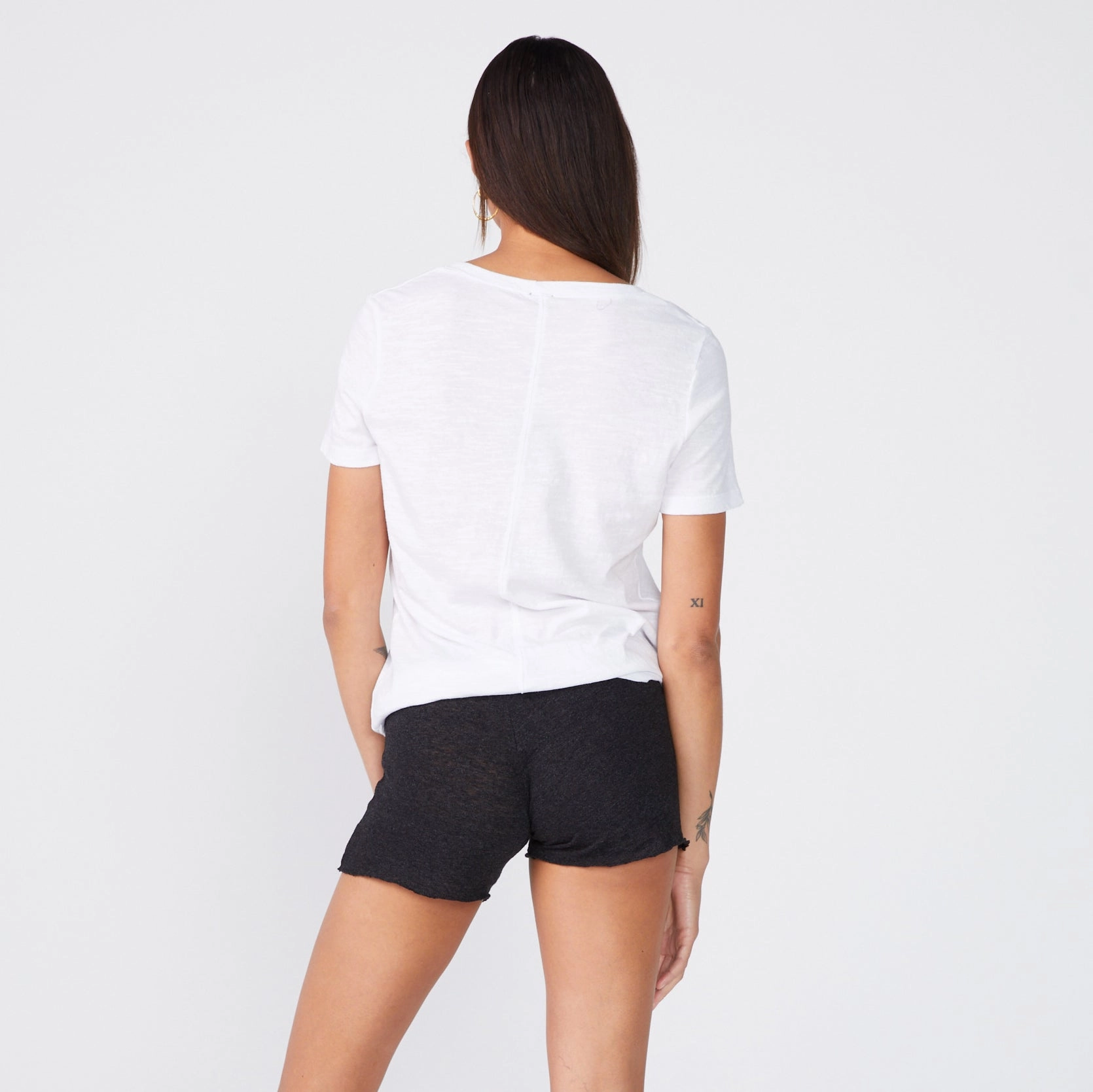 Textured Tri-Blend Relaxed Crew Neck Tee Minimalist Wear