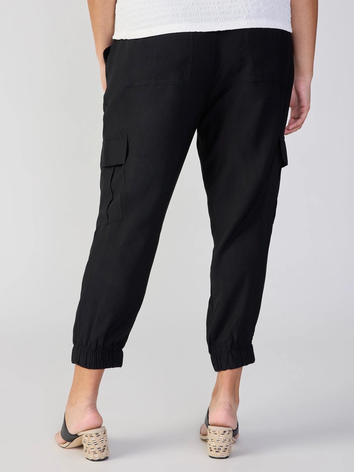 The Harmony Semi High Rise Pant Black Extended Sizing Relaxed trousers