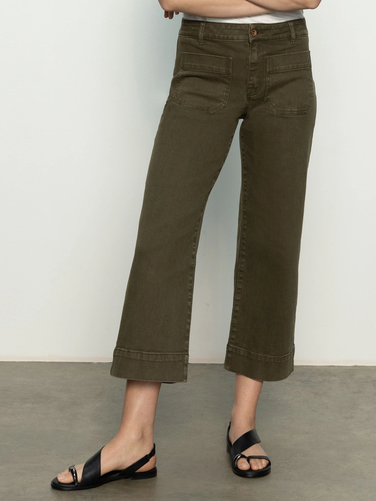 Modern Waist The Marine Standard Rise Denim Pant Fatigue