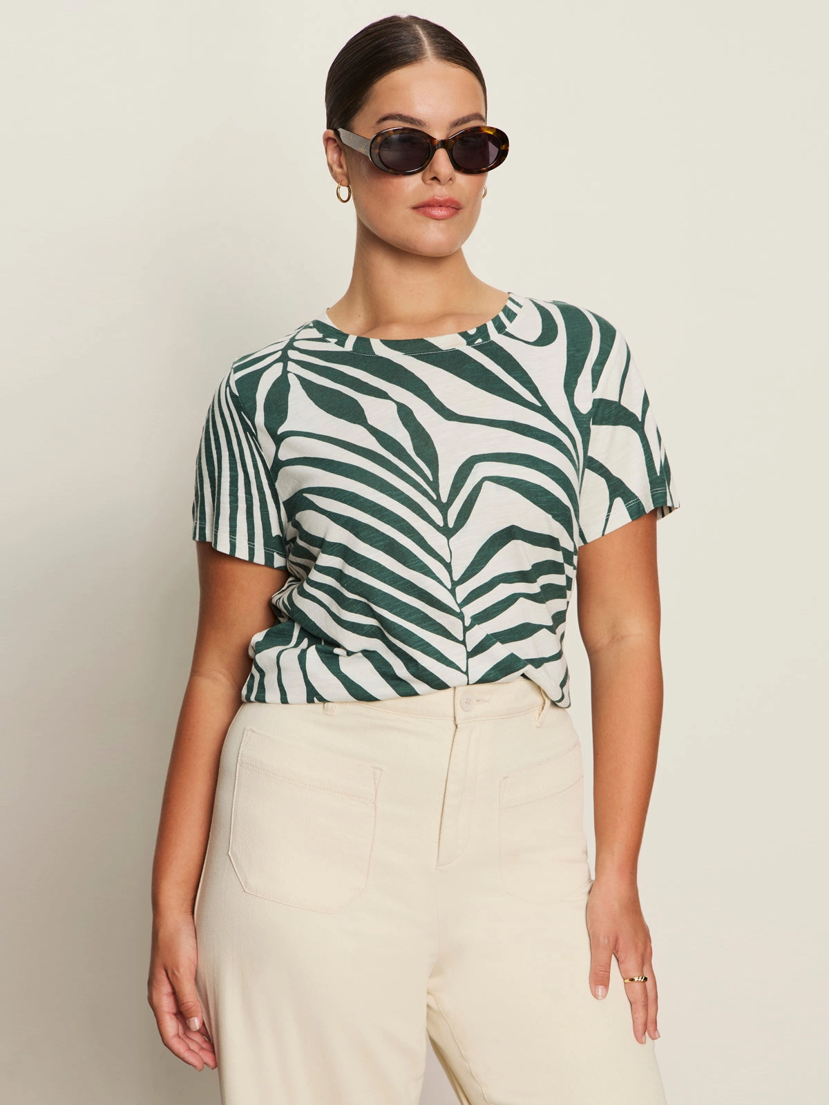 The Perfect Tee Green Oasis Extended Sizing Day-to-Day Comfort Comfy Outfit