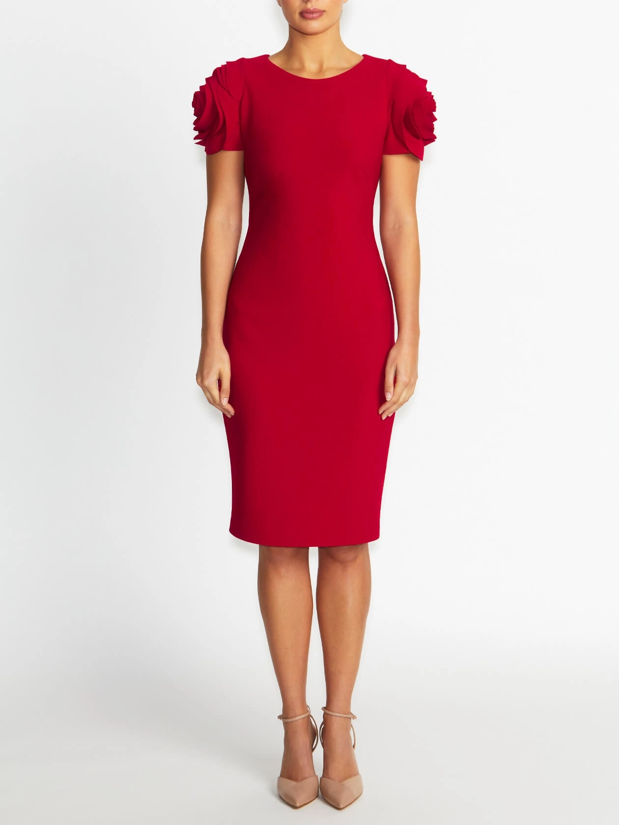 Thea Red Dress Drawstring Waist