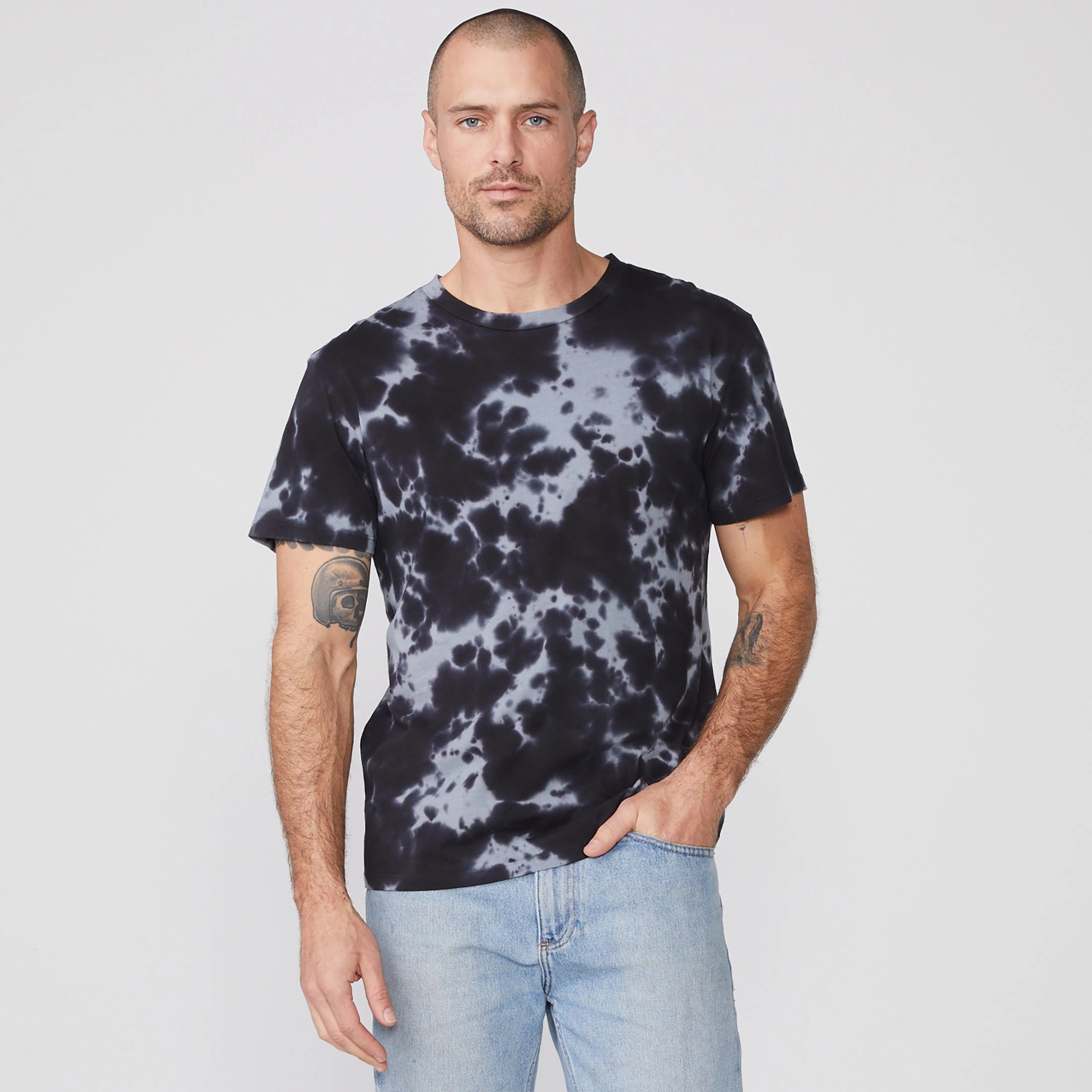 Dramatic Cut Premium Executive Tie Dye Relaxed Crew