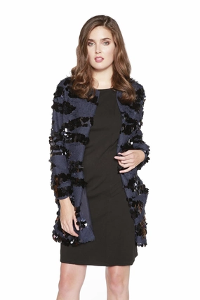 Work To Weekend Chic Winter Style Imogen Coat - Midnight Navy