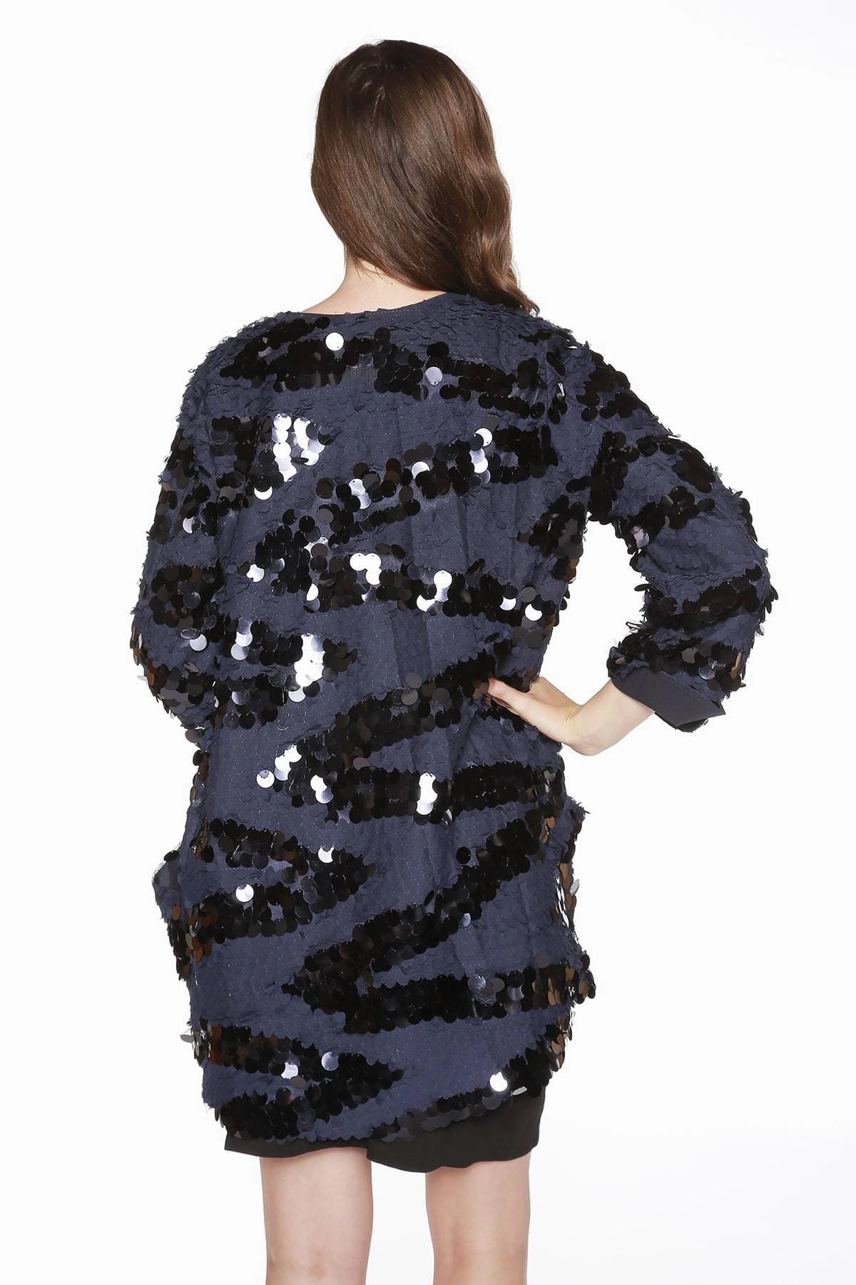 tight weave Imogen Coat - Midnight Navy