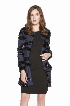 Work To Weekend Chic Winter Style Imogen Coat - Midnight Navy