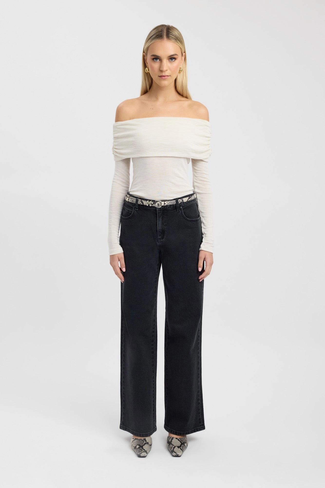 Striped Pattern Sharp Style Shiloh Fold Top