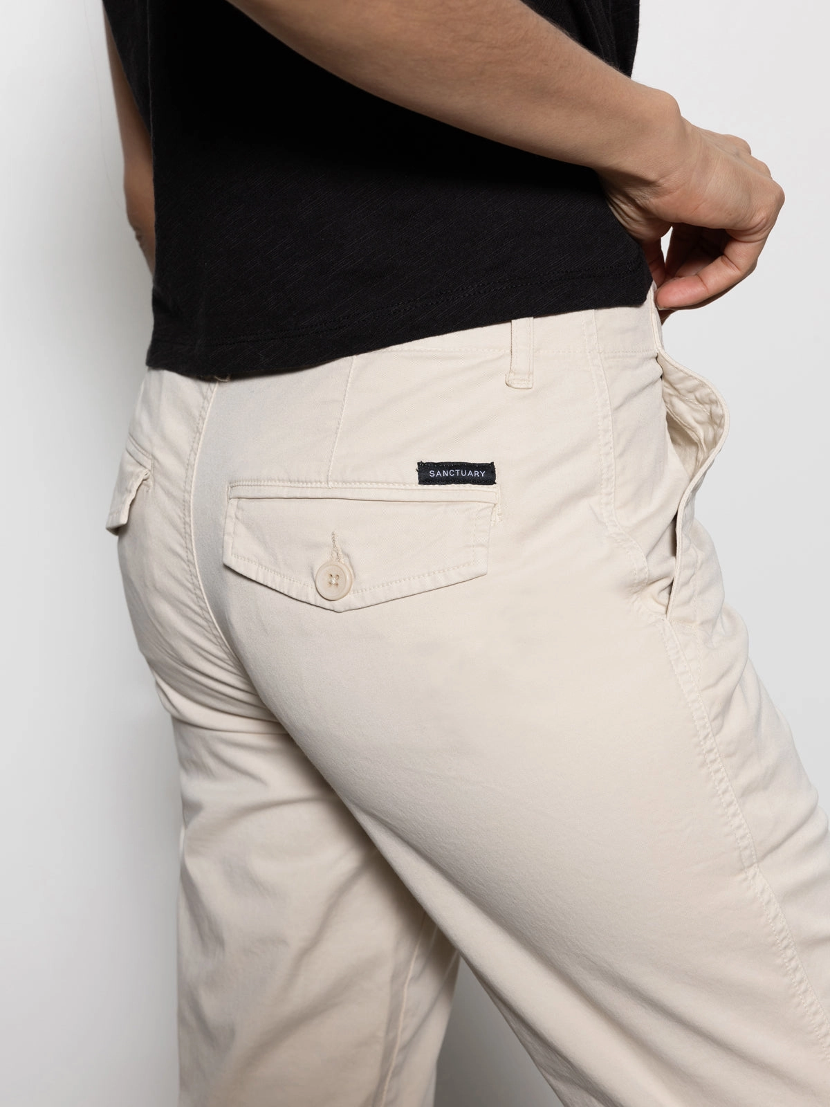 Trade Maker Standard Rise Pant Light Oat Preppy