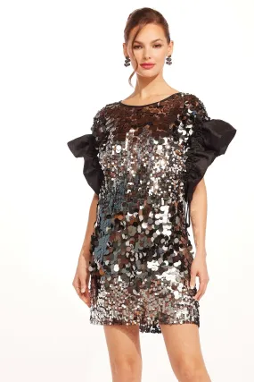 Designer-Label Florian Dress - Silver Disco