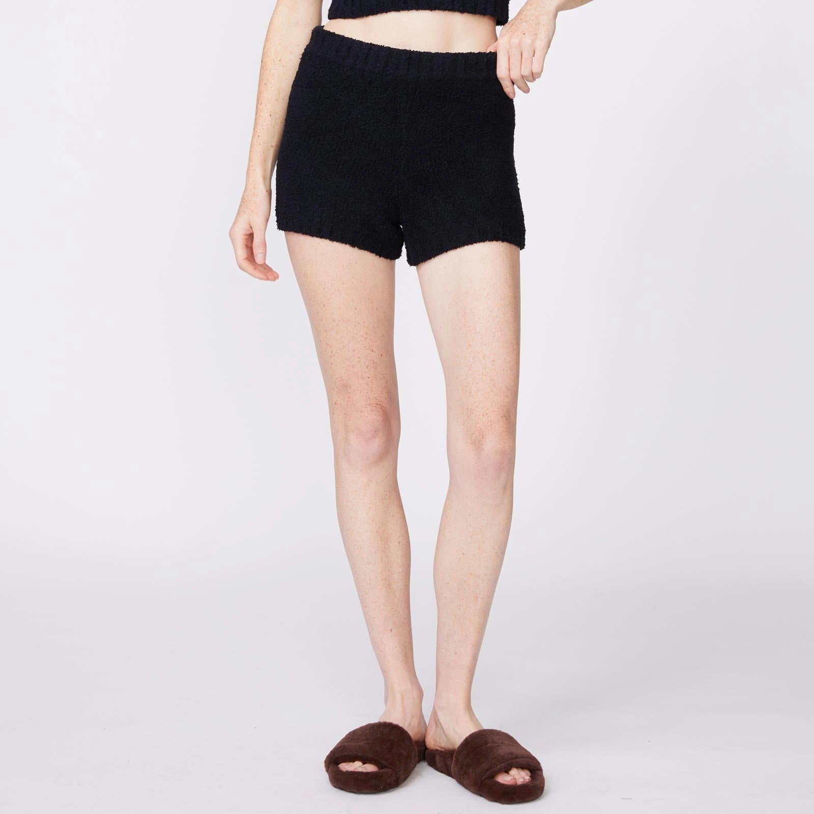 Plush Sweater Shorts Breezy Fit Simple Fit