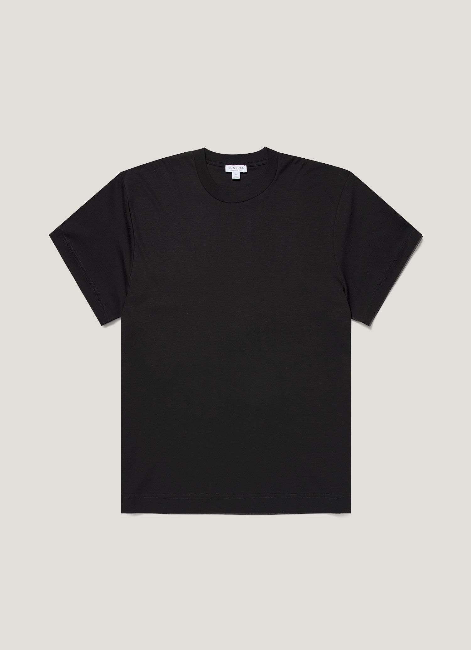 Men's Oversized Heavyweight T-shirt in Black Modern Street Look
