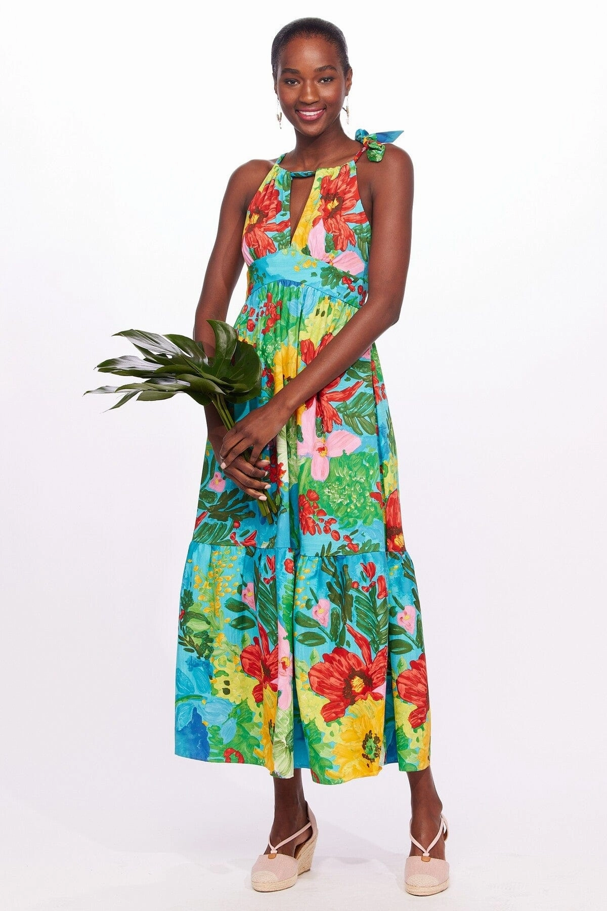 Trendy Choice One-Shoulder Tie Maxi Floral Dress - Matisse