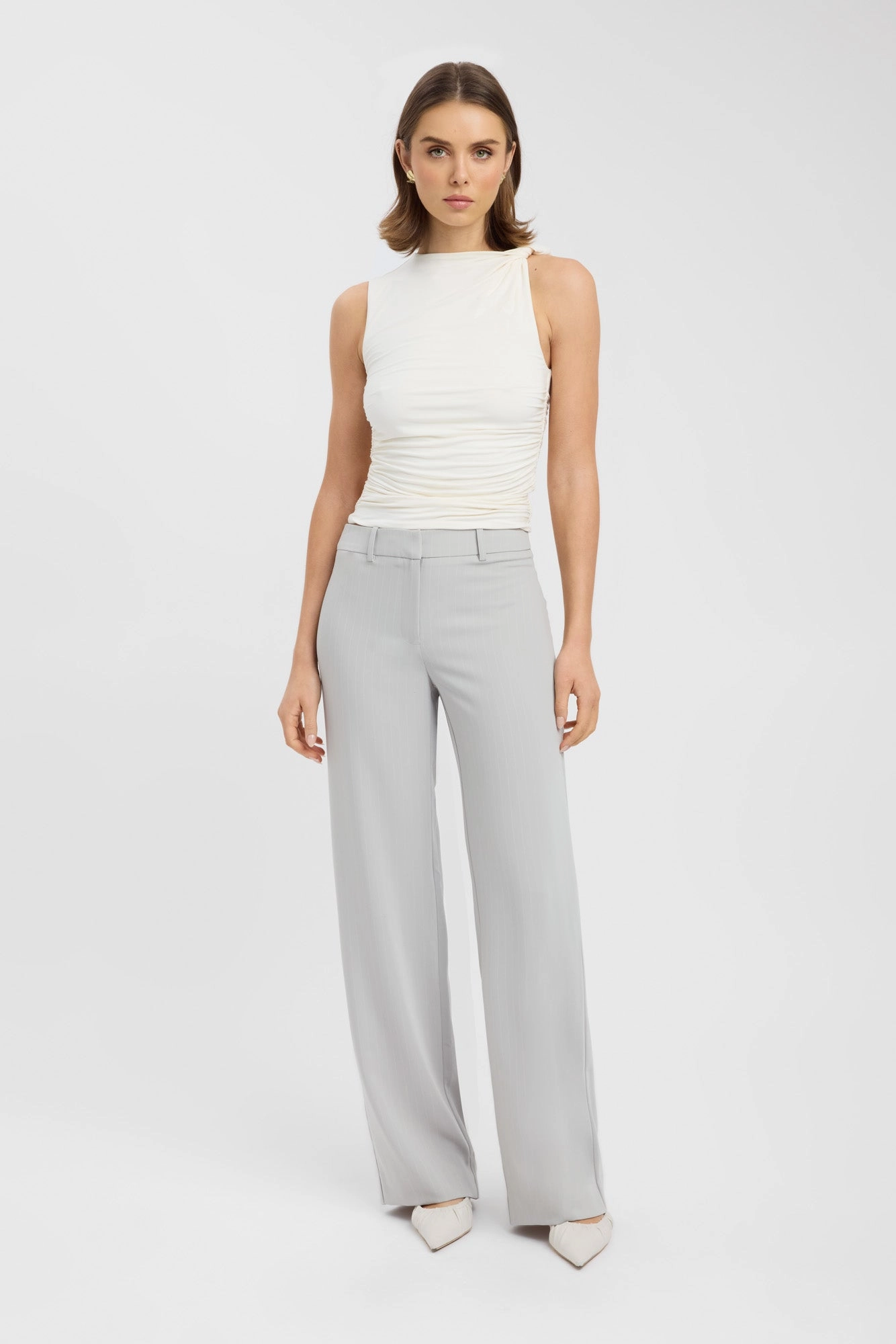 Oslo Low Rise Pant Comfortable Leg Embroidered Detail