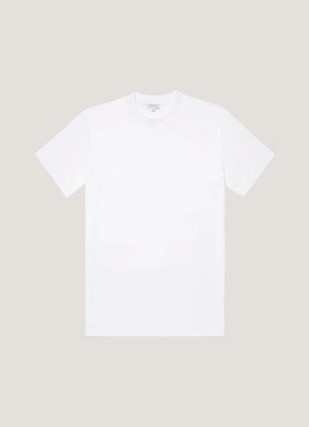 Men's Relaxed Fit Heavyweight T-shirt in White Urban Path Comfortable long-lasting wear