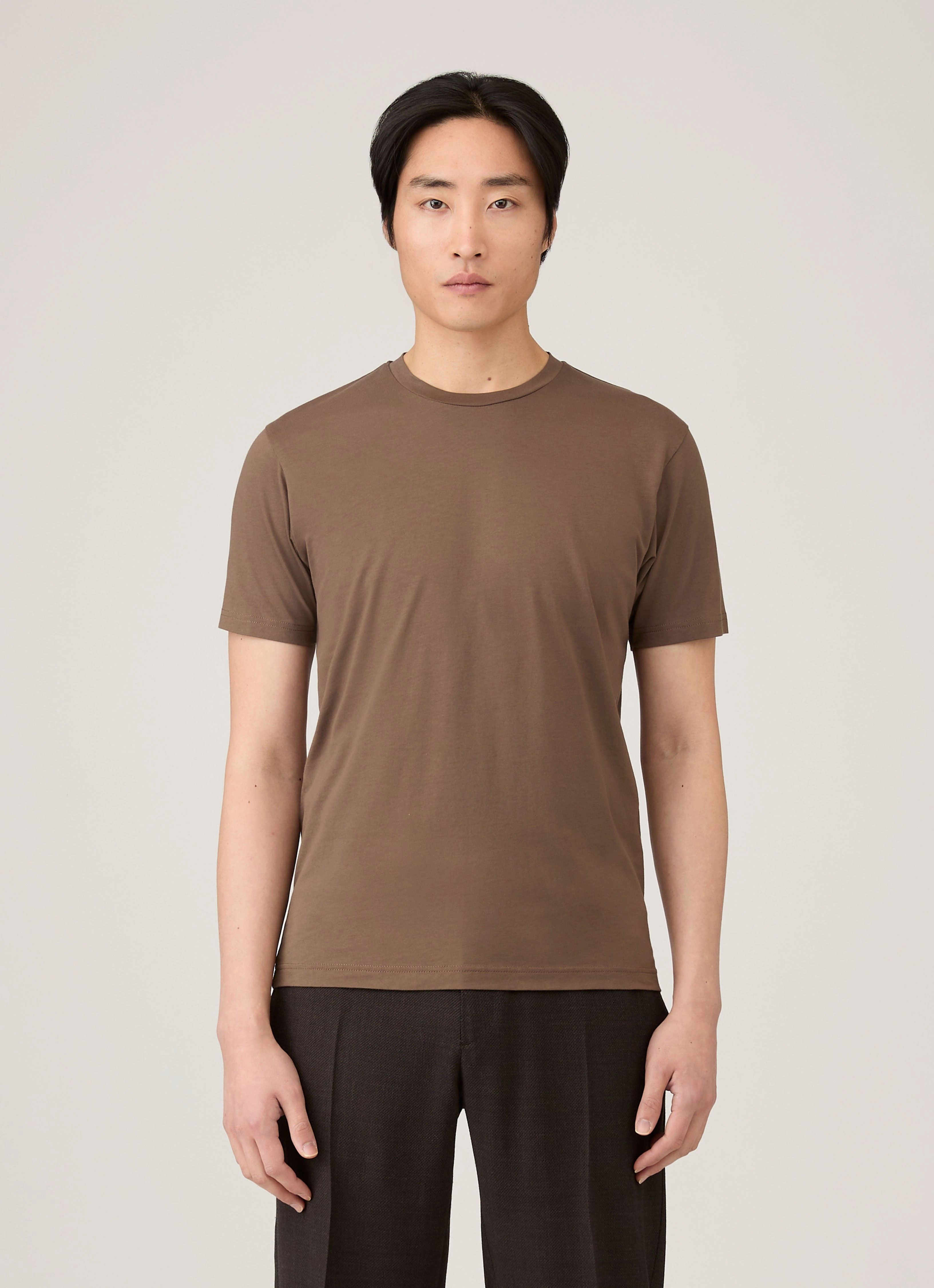Trendy Pick Casual Men's Riviera Midweight T-shirt in Bark