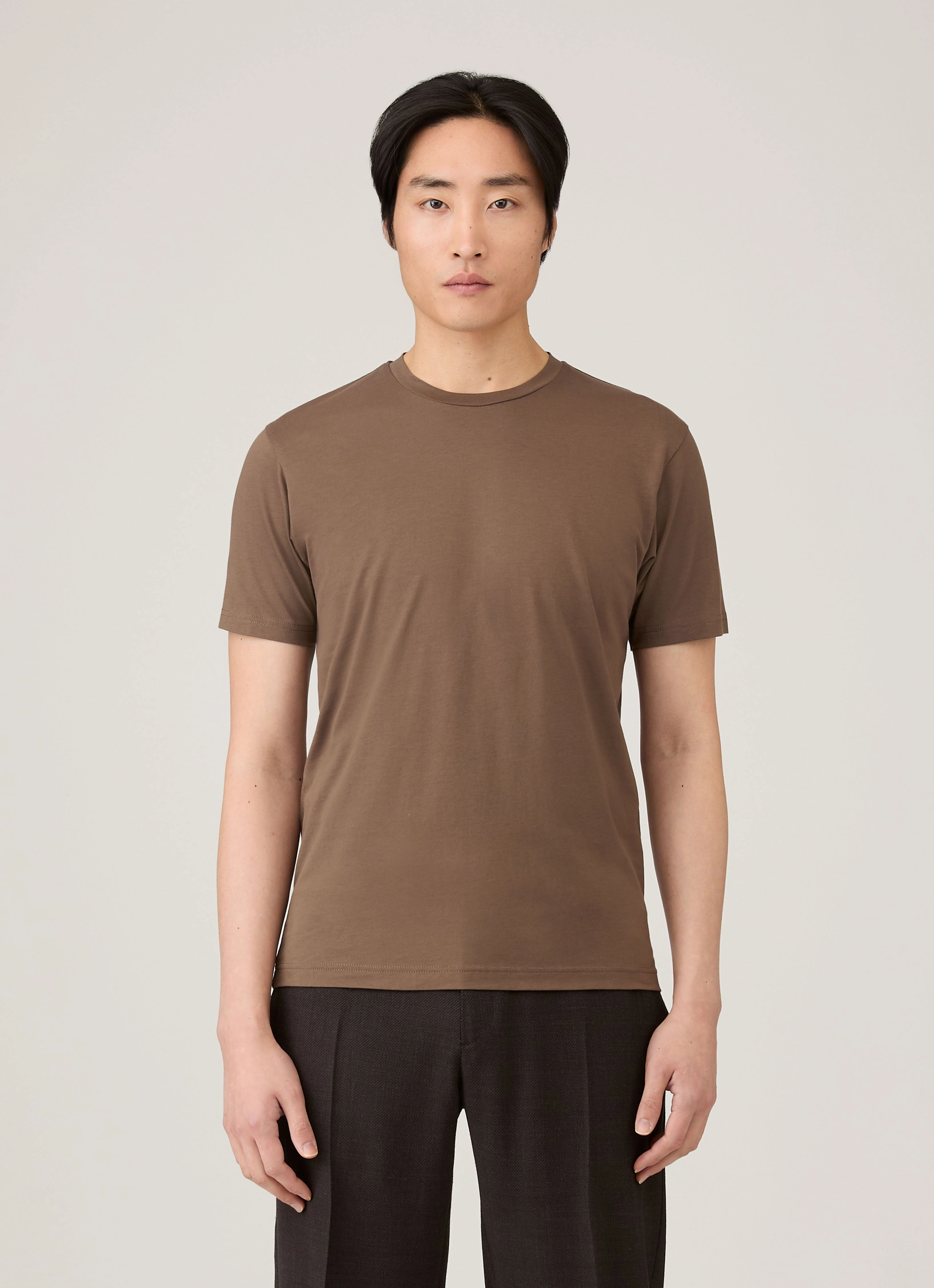 Trendy Pick Casual Men's Riviera Midweight T-shirt in Bark