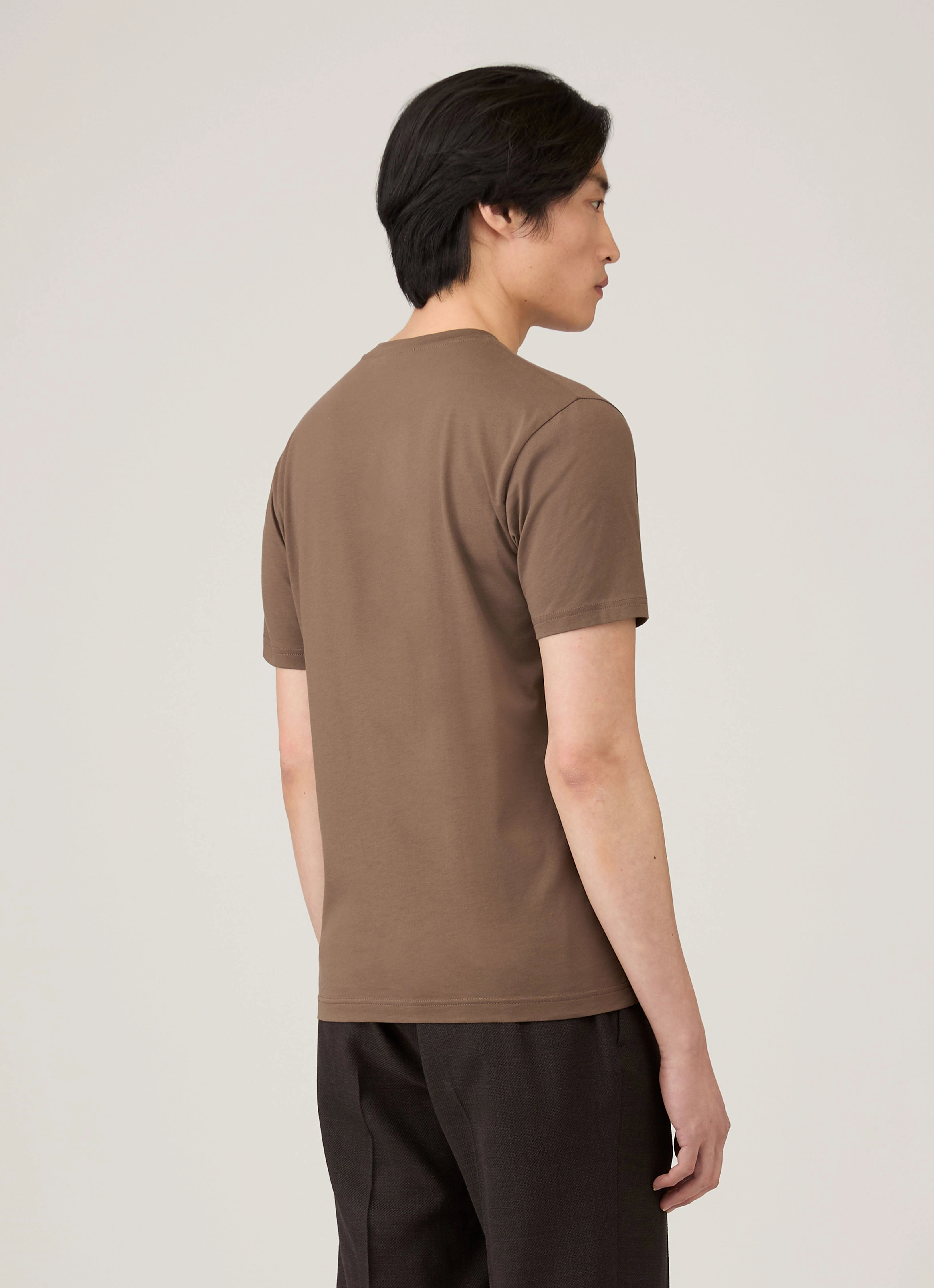 Trendy Pick Casual Men's Riviera Midweight T-shirt in Bark