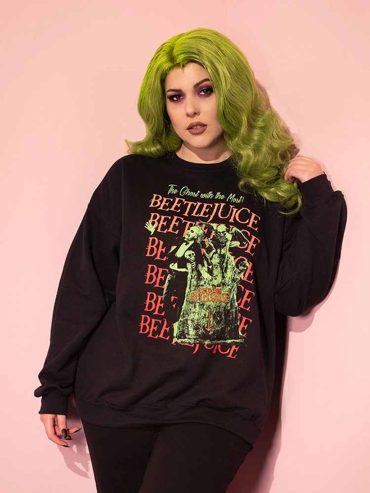FINAL SALE - BEETLEJUICE? - Tombstone Sweatshirt (UNISEX) Everyday Trend Look