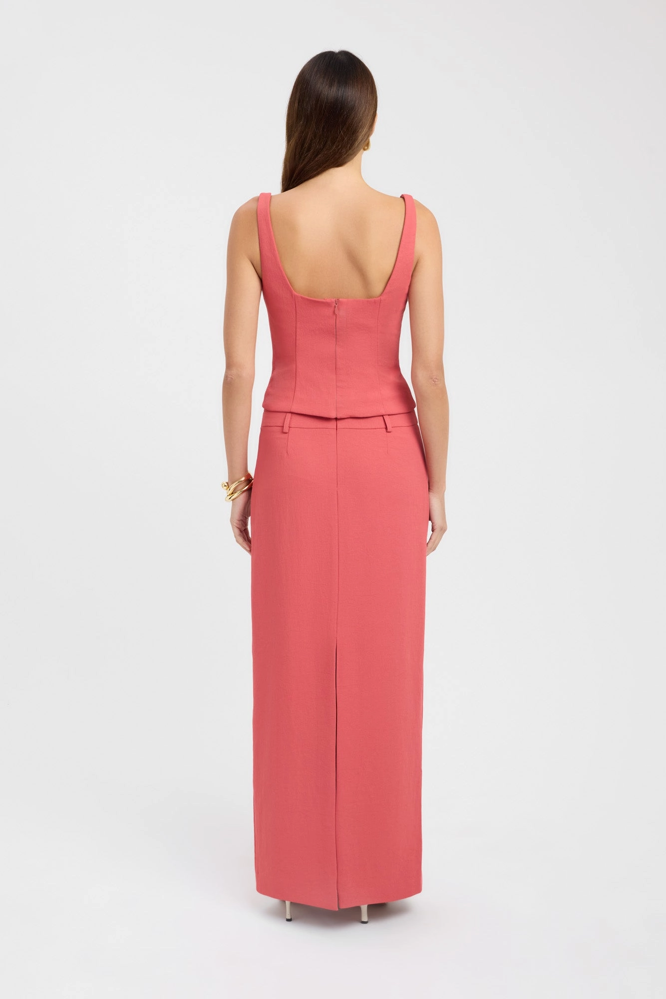 Trumpet Shape Ariel Low Rise Maxi Skirt