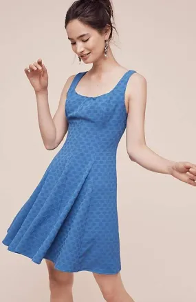 Tux Dress - Blue Waffer Easy Look