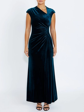 Philomena Midnight Velour Gown Easy Tones Street Vibe