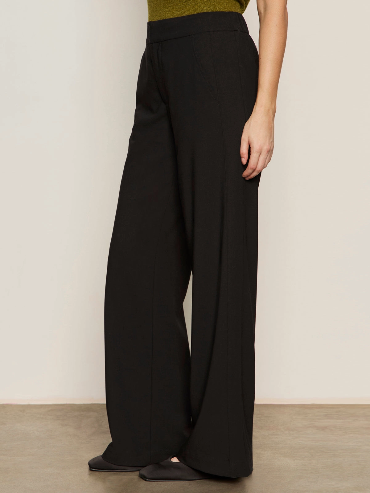 Unique Modern Gab Trouser Black