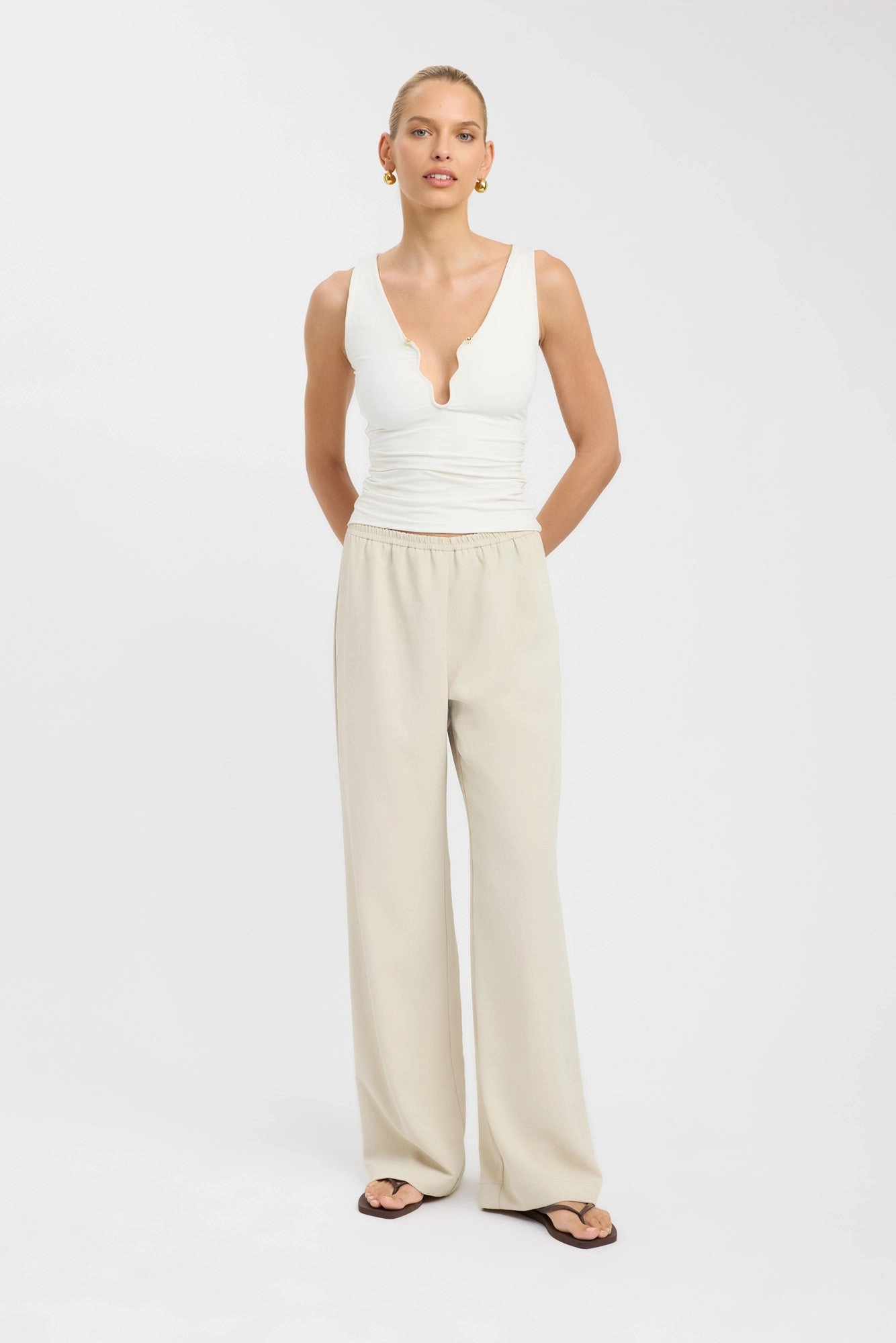 Opal Wide Leg Pant Soft Stretch Slim Silhouette