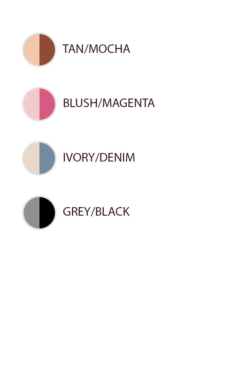 IT4554S-02 | LEOPARD PRINTED KNIT V NECK BANDED TOP Double Buttons Sleek Style